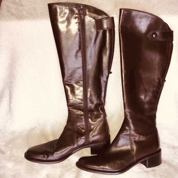 Butter Brand Brown Leather Boots Size 37.5 - Picture 3 of 13